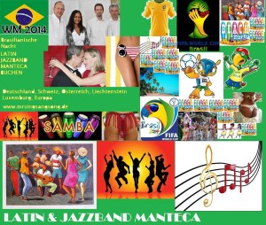 Abgestimmtes Musikprogramm! Verwendete Rhythmen/Stile: Bossa Nova, Samba, Frevo, Calypso, Swing/Jazz, Salsa, Bembe, Bolero, Soul, Latin-Funk, Pop, Danzon, Chanson, Cha-Cha, Jazz-Walz, Jazz Ballad, Baiao, Blues, Disco, Samba Batucada